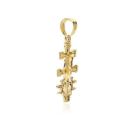 Colgante cruz Oro 18k 32mm "Caravaca"