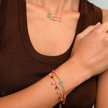 Pulsera Viceroy Plata Baño Oro Multicolor 15128P100-99