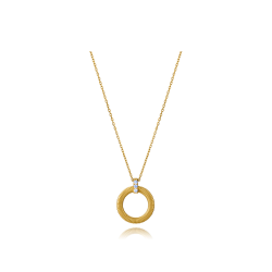 Collar Viceroy Plata Baño Oro Aro Y Circonitas 13243C100-30