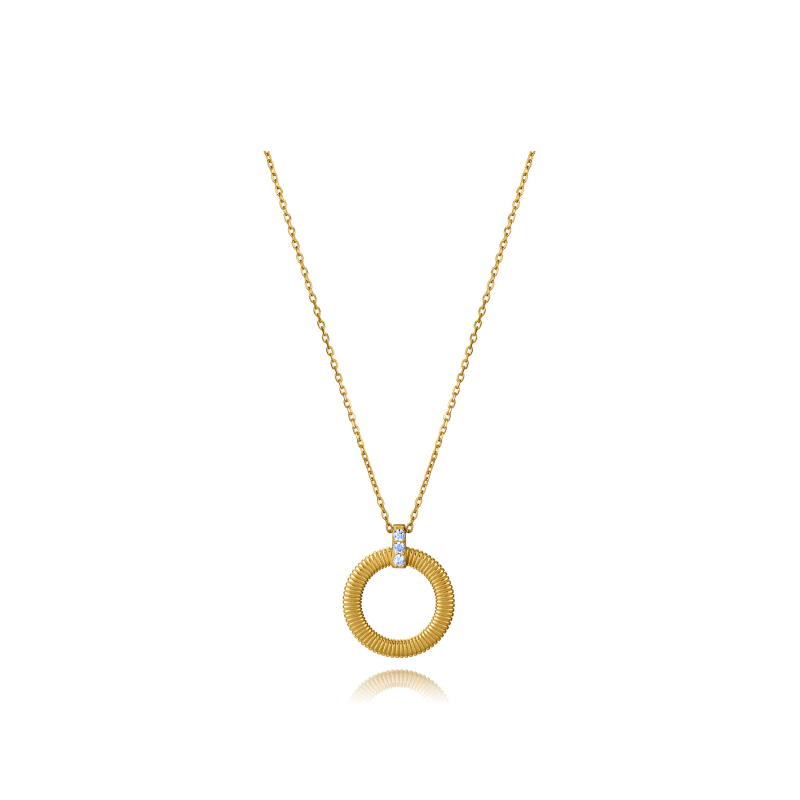 Collar Viceroy Plata Baño Oro Aro Y Circonitas 13243C100-30