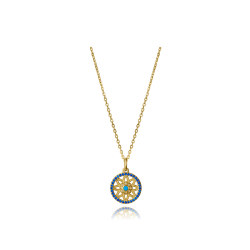 Collar Viceroy Plata Baño Oro Estella Circonitas Azules 2337C100-33