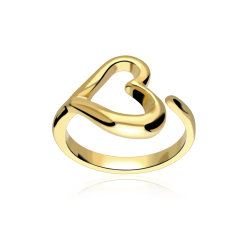 Anillo Plata con baño Oro 18k "Leila"