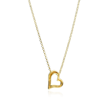 Gargantilla Plata con baño Oro 18k "Leila"