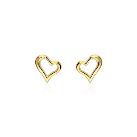Pendientes Plata con baño Oro 18k "Leila"
