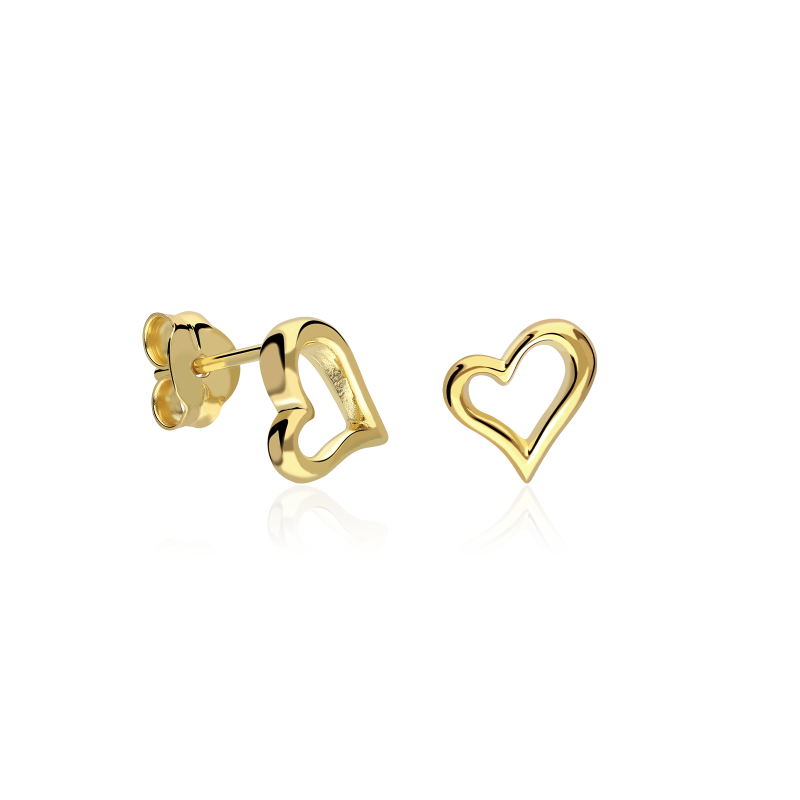 Pendientes Plata con baño Oro 18k "Leila"