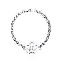 Pulsera Plata de primera ley "Te quiero mami"