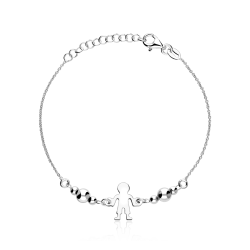 Pulsera Plata de primera ley  Ni  o 
