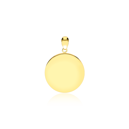 Medalla Oro 18k y nácar 16mm "Denia"