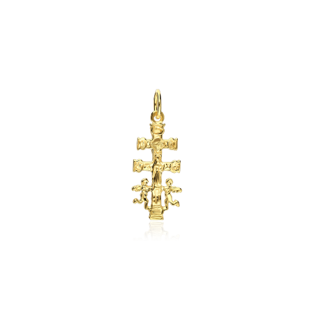 Colgante cruz Oro 18k 20mm "Caravaca"