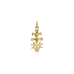 Colgante cruz Oro 18k 20mm "Caravaca"