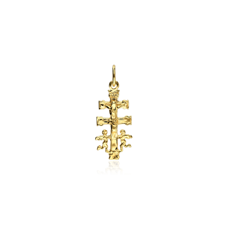 Colgante cruz Oro 18k 20mm "Caravaca"