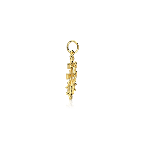 Colgante cruz Oro 18k 20mm "Caravaca"