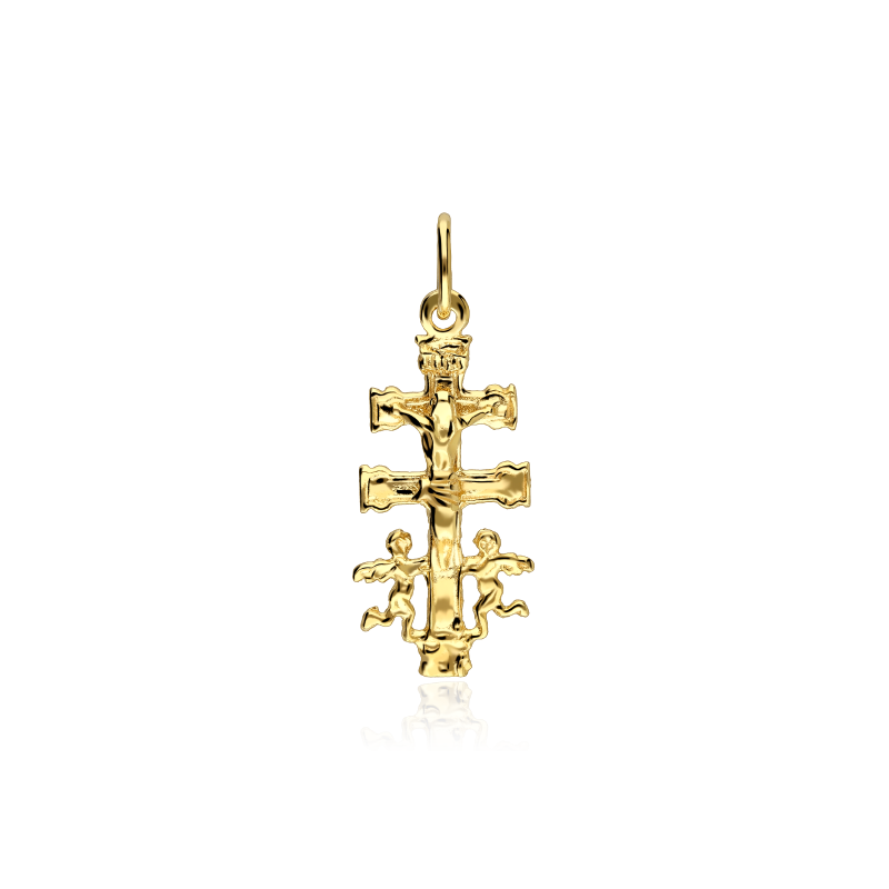 Colgante cruz Oro 18k "Caravaca"