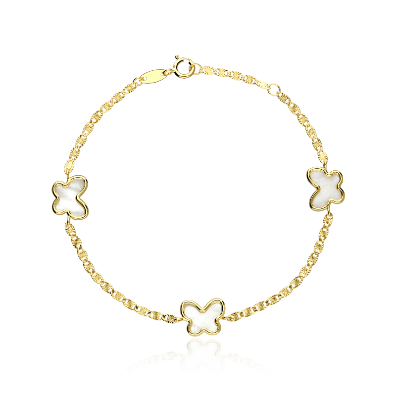 Pulsera "Nacre" Oro 18k y nácar natural