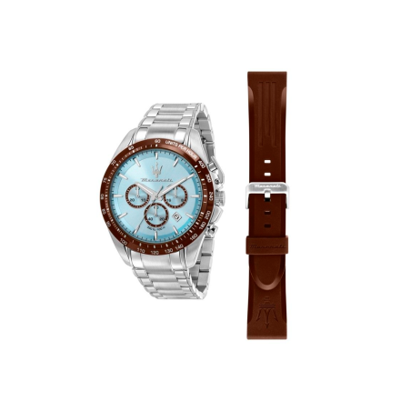 Reloj Maserati Acero + Piel Marrón R8873612064