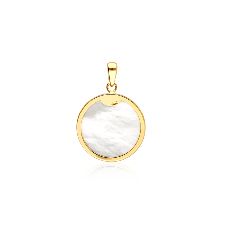 MEDALLA "OLATHE" VIRGEN NIÑA NÁCAR Y ORO 18K