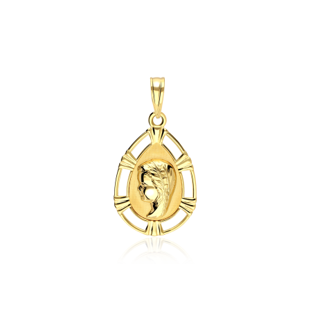 Medalla Virgen Niña Oro 18k "Tiddas"