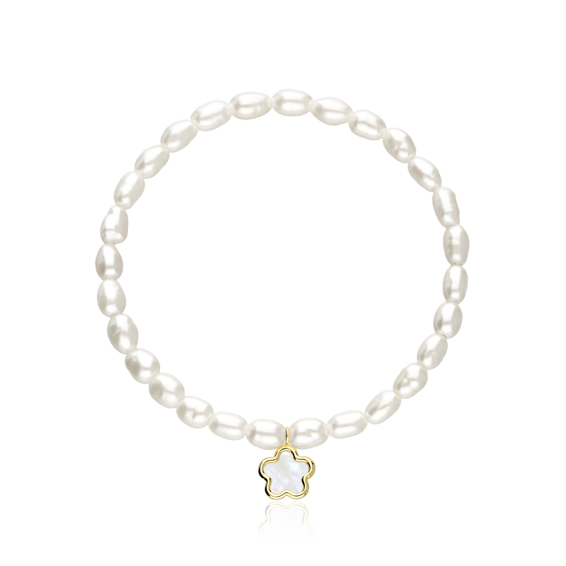 Pulsera Oro 18k y Perlas Cultivadas "Pétale"