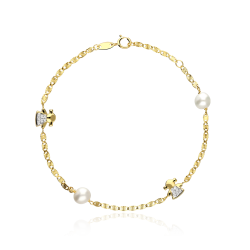 Pulsera Oro 18k y Perlas cultivadas "Amanda"