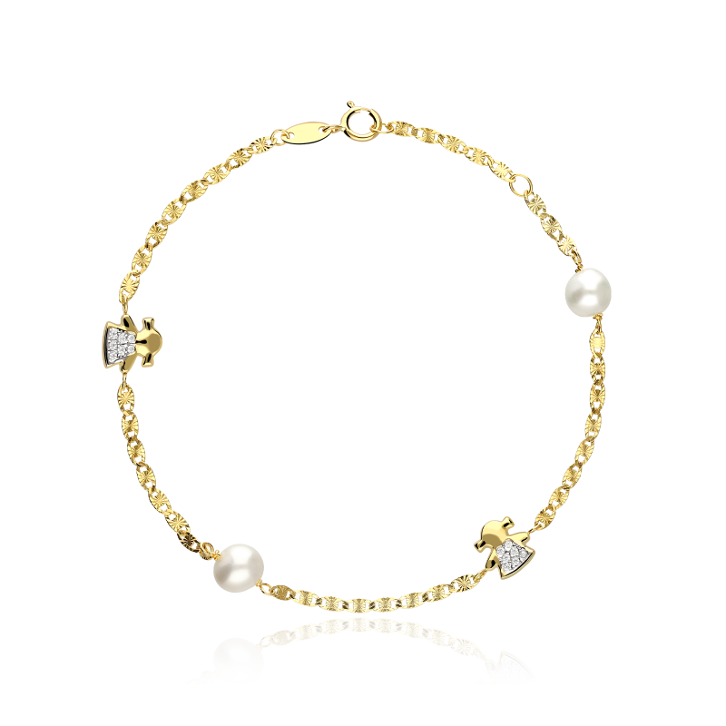 Pulsera Oro 18k y Perlas cultivadas "Amanda"
