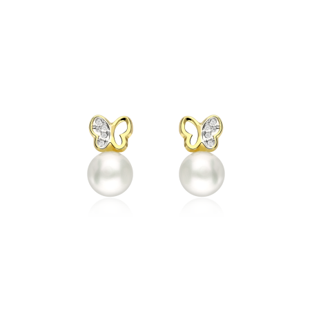 Pendientes Oro 18k Perlas cultivadas "Puket"