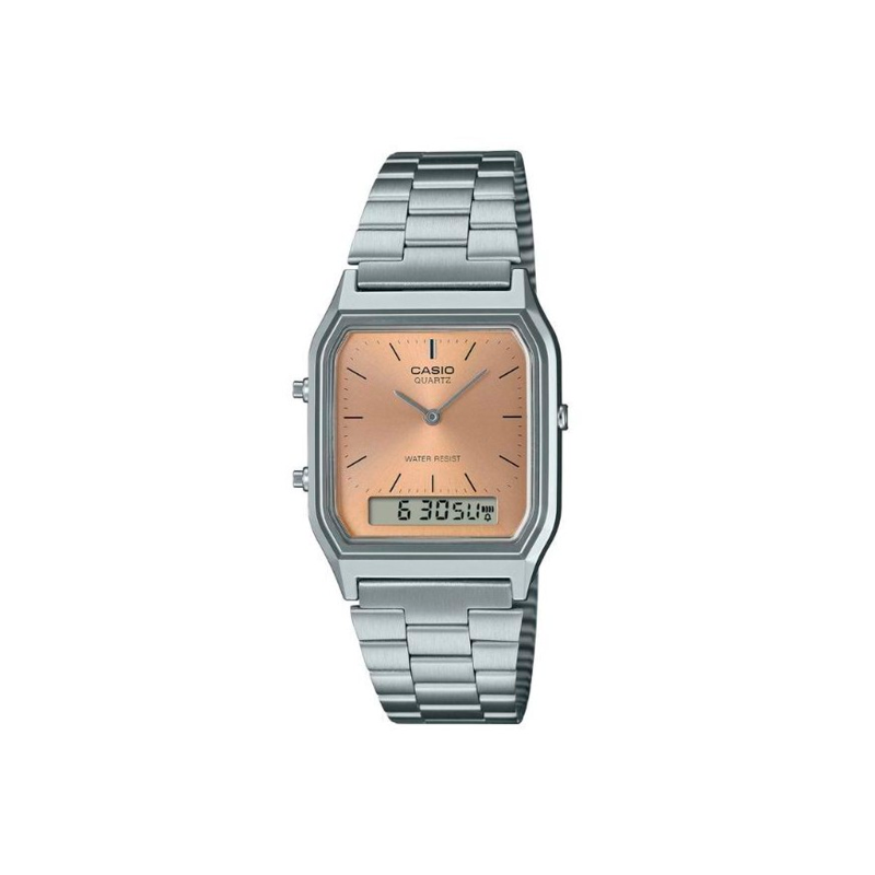 Reloj Casio Edgy Collection Esfera Blanca AQ-230A-7AMQYES