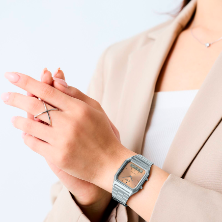 Reloj Casio Edgy Collection Esfera Blanca AQ-230A-7AMQYES