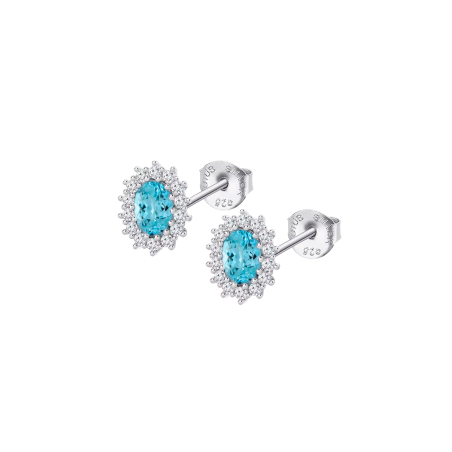 Pendientes Lotus Silver Colors Azul LP3459-4/5