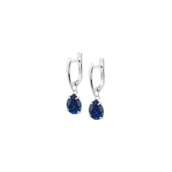 Pendientes Lotus Silver Essential Circonita Azul LP3809-4/3