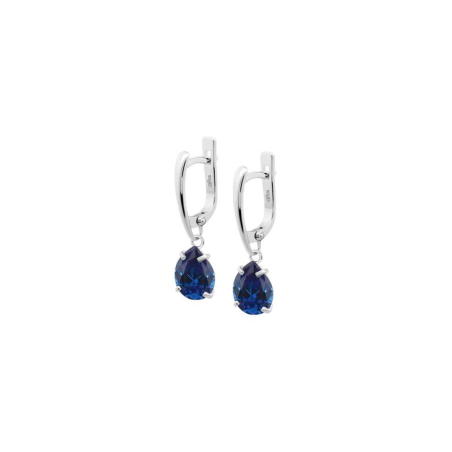 Pendientes Lotus Silver Essential Circonita Azul LP3809-4/3