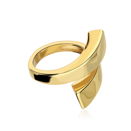 Anillo Plata Baño Oro 18k "Kibou"