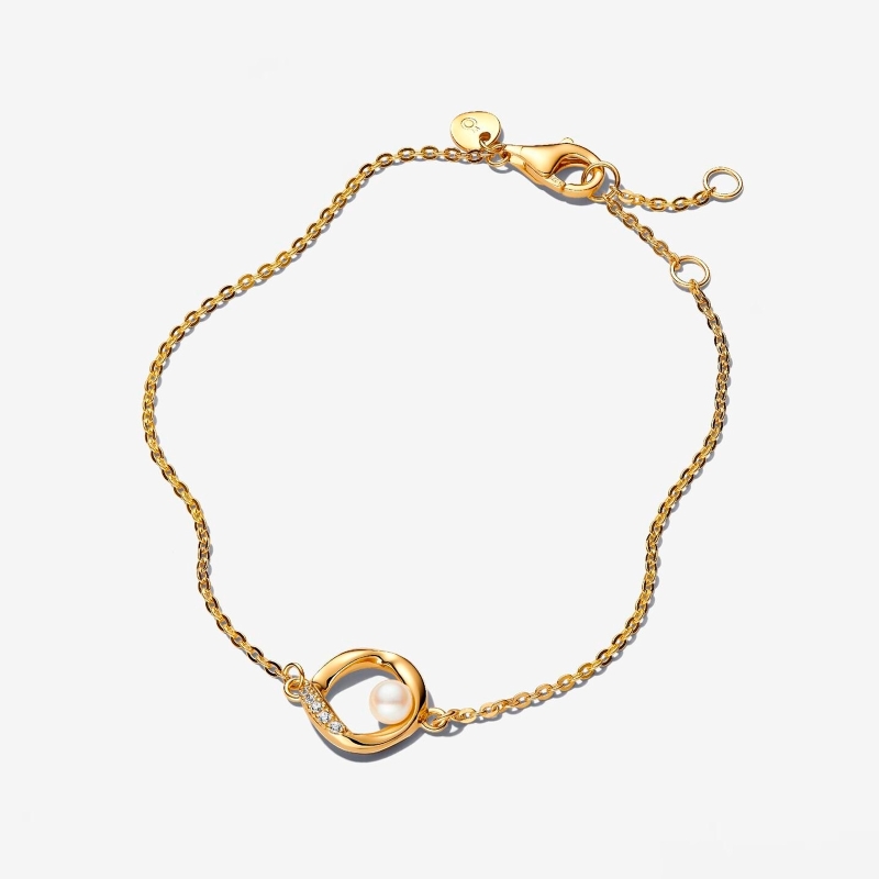 Pulsera Pandora Shine y perla cultivada 563830C01