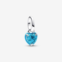 Charm Mini Colgante Pandora Corazón Turquesa 793827C01