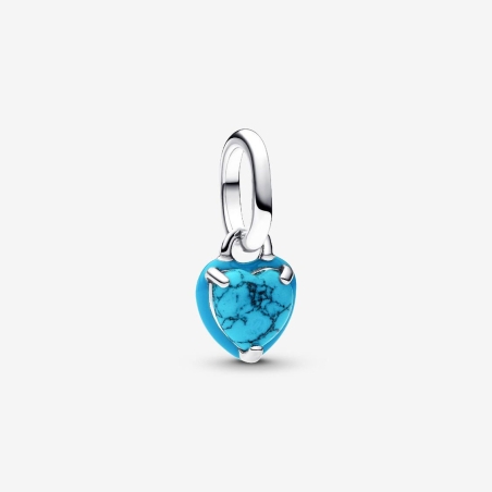 Charm Mini Colgante Pandora Corazón Turquesa 793827C01