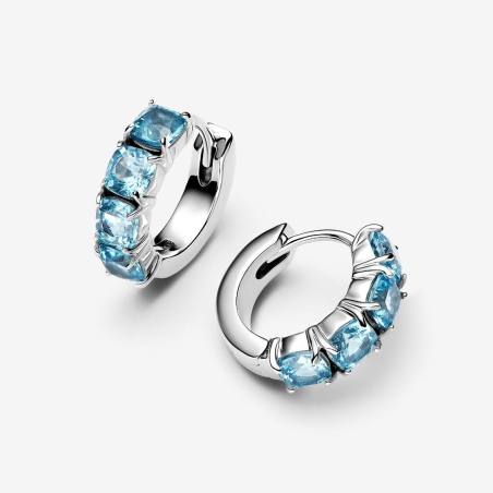 Pendientes Pandora Aros Azules 293851C01