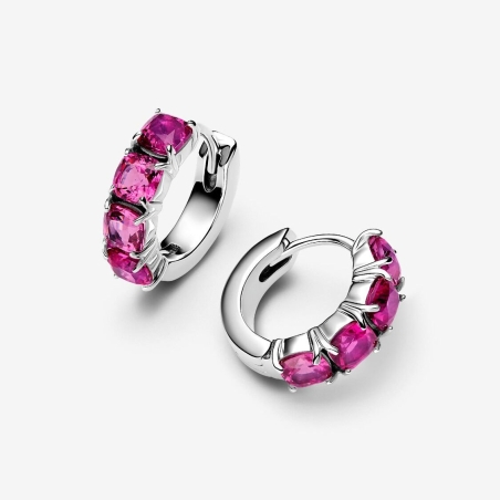 Pendientes Pandora Aros Rosa 293851C02
