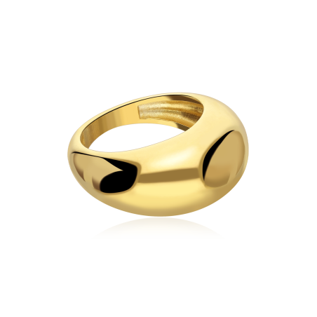 Anillo Plata Baño Oro 18k "Hygge"