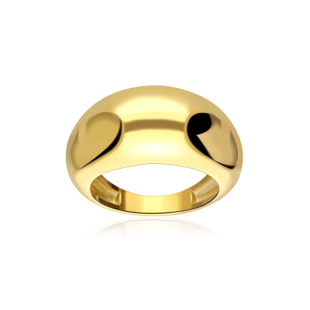 Anillo Plata Baño Oro 18k "Hygge"