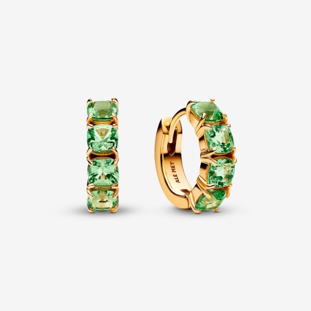 Pendientes Pandora Aros Verdes 263851C01