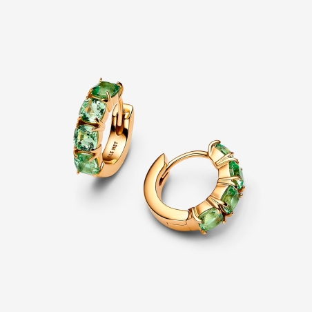 Pendientes Pandora Aros Verdes 263851C01