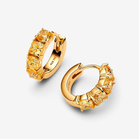 Pendientes Pandora Aros Amarillos 263851C02