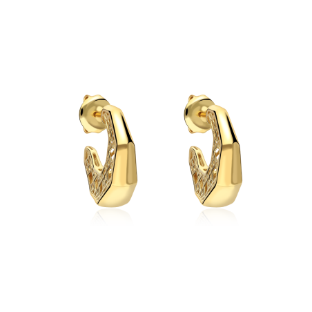 Pendientes Plata Baño Oro 18k "Hachiren"