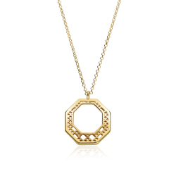 Gargantilla Plata Baño Oro 18k "Hachiren"