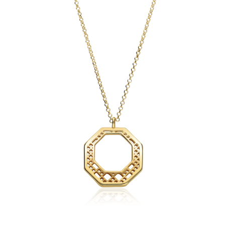 Gargantilla Plata Baño Oro 18k "Hachiren"