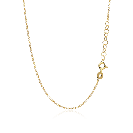 Gargantilla Plata Baño Oro 18k y circonita "Hikari"