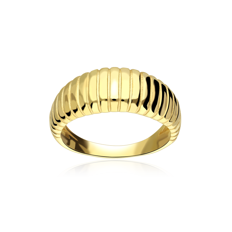 Anillo Plata Baño Oro 18k "Araya"