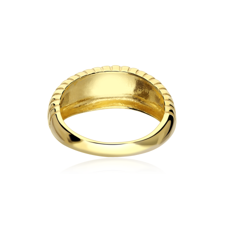 Anillo Plata Baño Oro 18k "Araya"