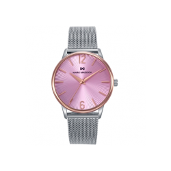 Reloj Mark Maddox Esfera Rosa Malla Milanesa MM1030-75