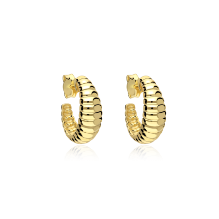 Pendientes Plata Baño Oro 18k "Araya"