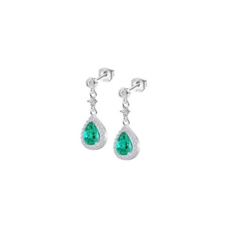 Pendientes Lotus Silver Colors Verde LP1592-4/5